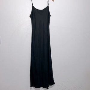 New J.Crew Black Cupro Slip Dress Blend Size 8